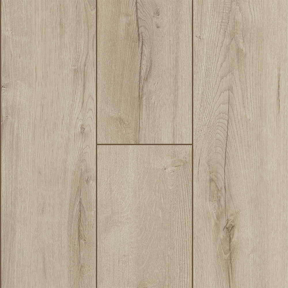 8mm Village Frost Oak w/ Pad Water Resistant Laminate Flooring 8.03 in. Wide x 47.64 in. Long - As-Is - Stack Out - 204.6 Sq. Ft.