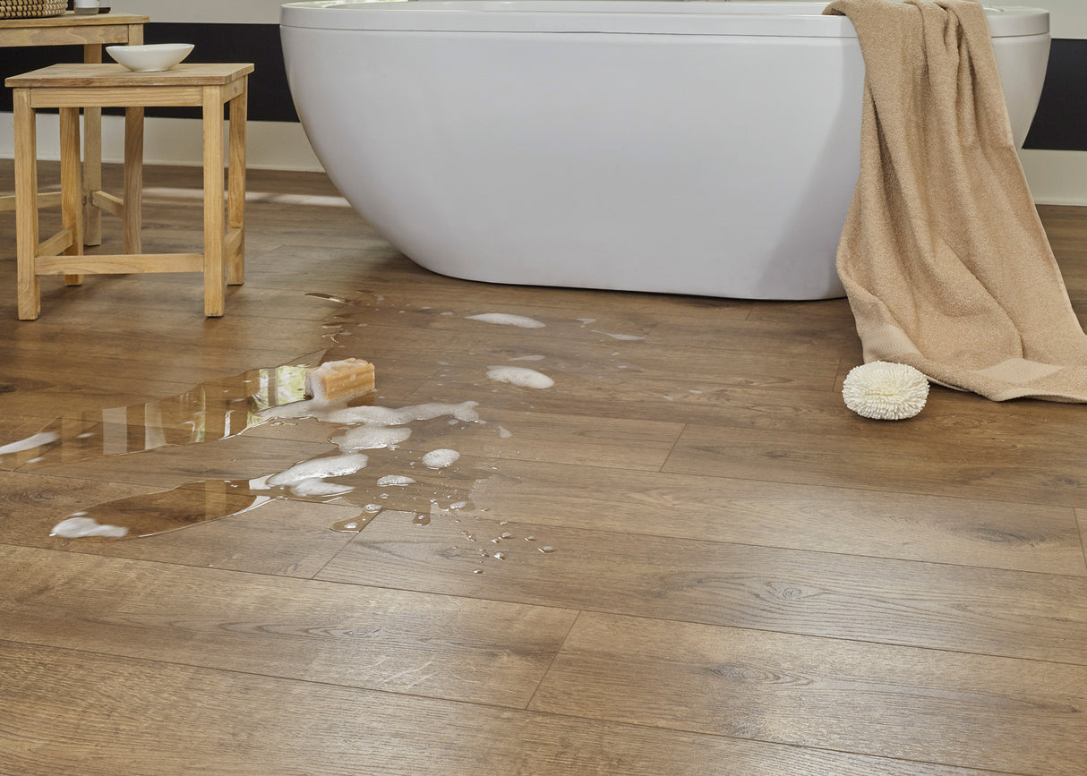 12mm Autumn Cider Oak Water-Resistant Laminate Flooring - Sample