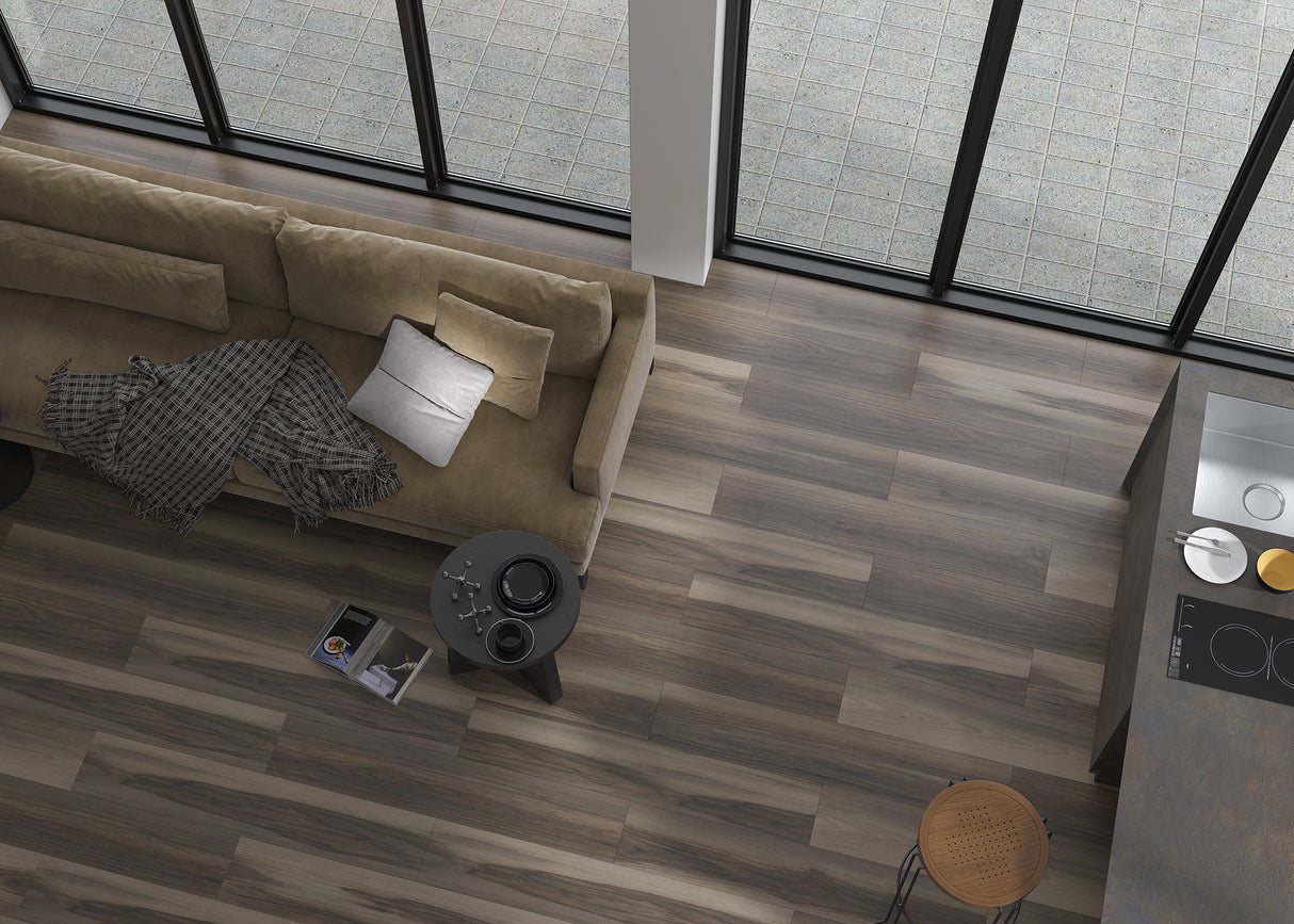 10mm w/ 2mm pad Aperture Oak Water-Resistant Laminate Flooring 8.03 in. Wide x 48 in. Long