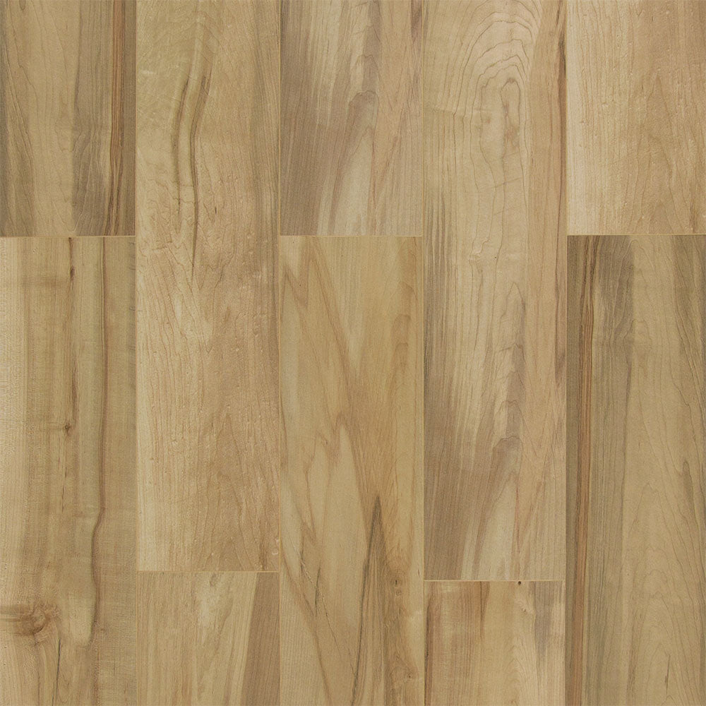 9mm w/pad Preston Peak Maple Water-Resistant Hybrid Resilient Flooring 7.56 in. Wide x 50.63 in. Long