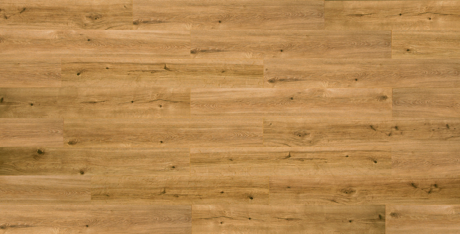 9mm w/pad Lake Worth Oak Water-Resistant Hybrid Resilient Flooring 7.56 in. Wide x 50.63 in. Long