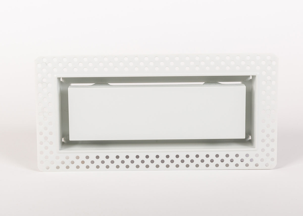 4"x10" Bead ABS Resin White Wall/Ceiling Register