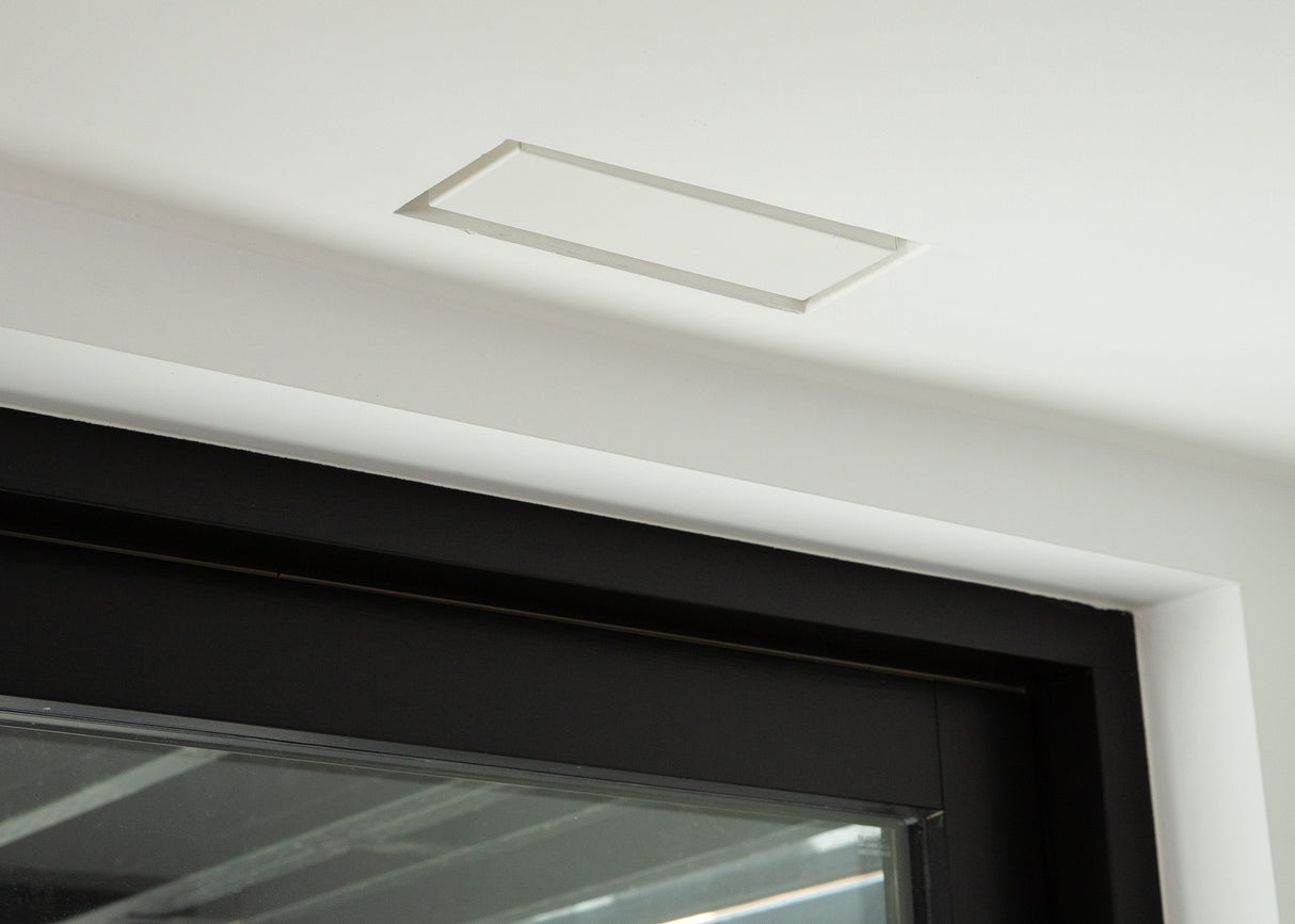 4"x10" Bead ABS Resin White Wall/Ceiling Register