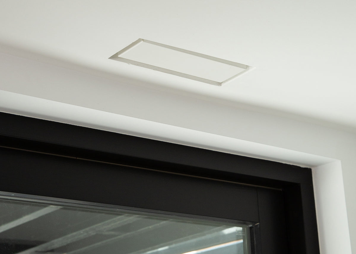 4"x10" Bead ABS Resin White Wall/Ceiling Register