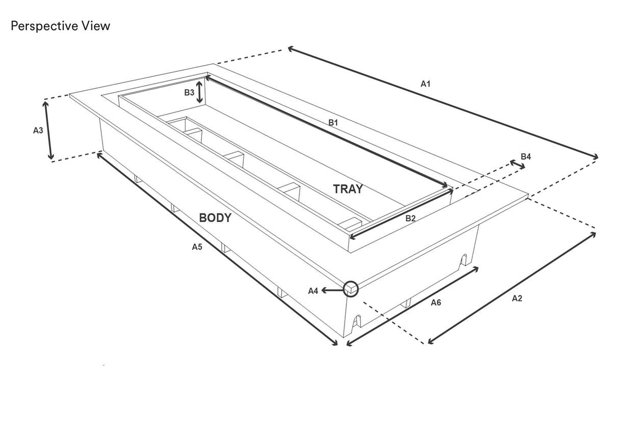 4"x10" Framed ABS Resin Matte Black Floor Register