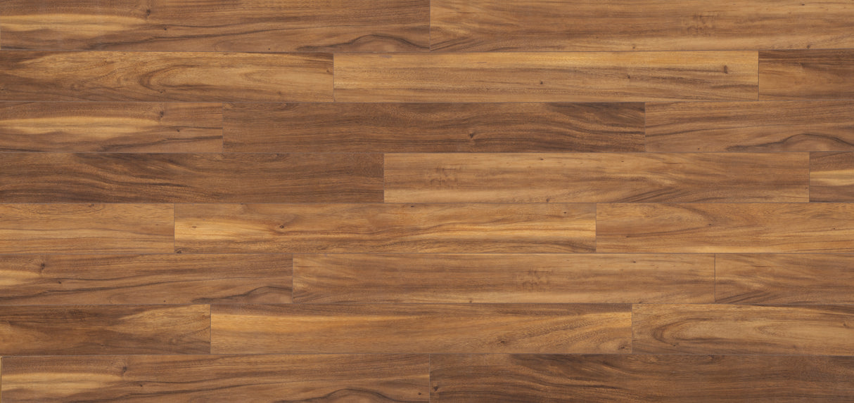 12mm Tobacco Road Acacia w/ pad Water-Resistant Laminate Flooring 6.18 in. Wide x 50.6 in. Length - Sample
