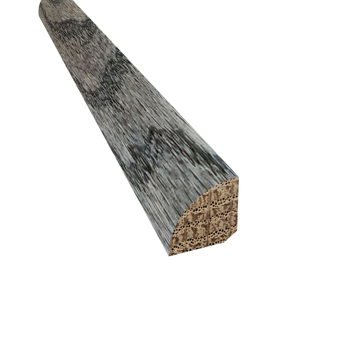 Prefinished Red Oak Gray 3/4 in. Tall x 0.75 in. Wide x 8 ft. Length Quarter Round