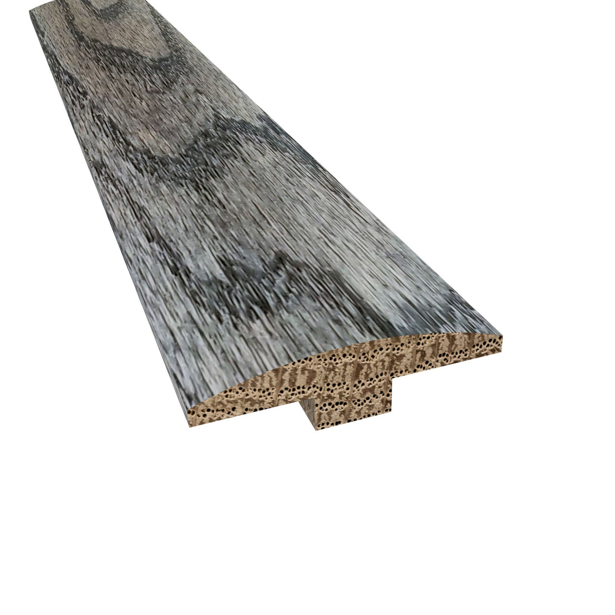 Prefinished Red Oak Gray 2 in. Wide x 6.5 ft. Length T-Molding