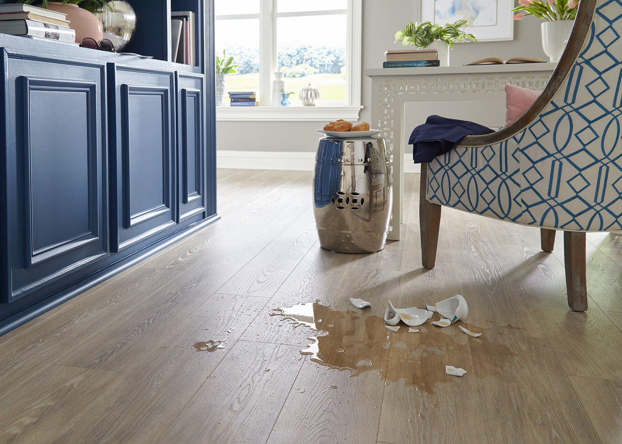12mm Capistrano Beach Oak Water-Resistant Laminate Flooring - Sample