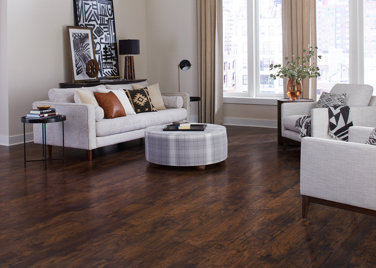 12mm Rustic Realm Hickory Water-Resistant Laminate Flooring - Sample
