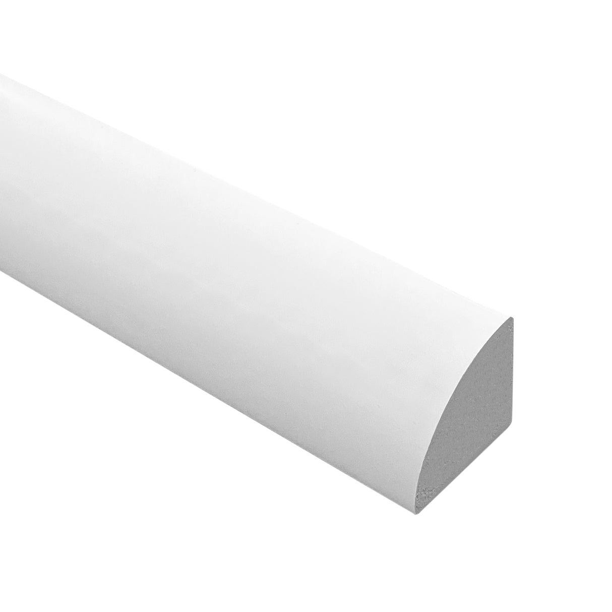 WM105 3/4 in. Thick x 3/4 in. Tall x 12 ft. Length Waterproof White Paintable Quarter Round
