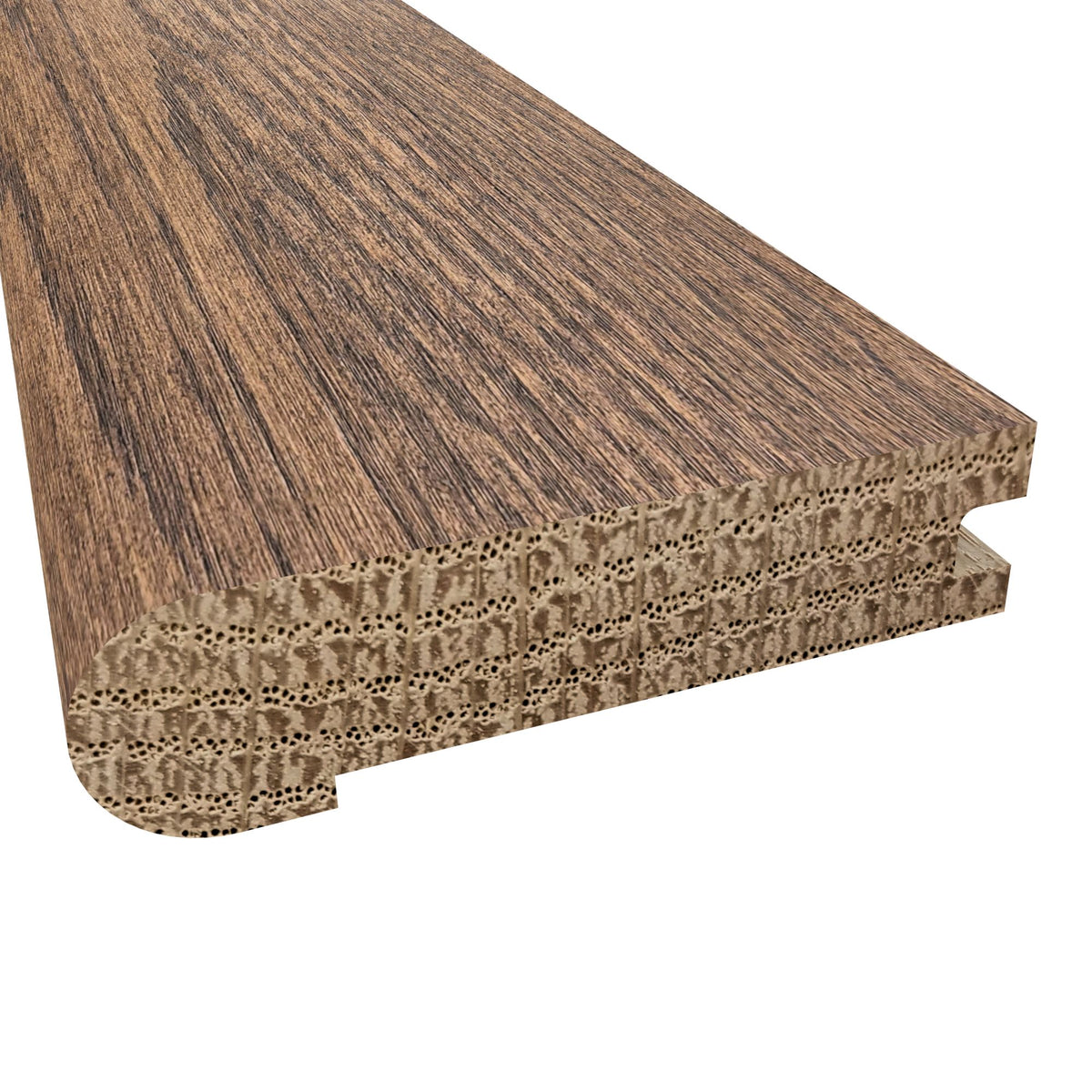 Prefinished East Hampton Oak 3/4 in. Thick x 3.13 in. Wide x 6.5 ft. Length Stair Nose