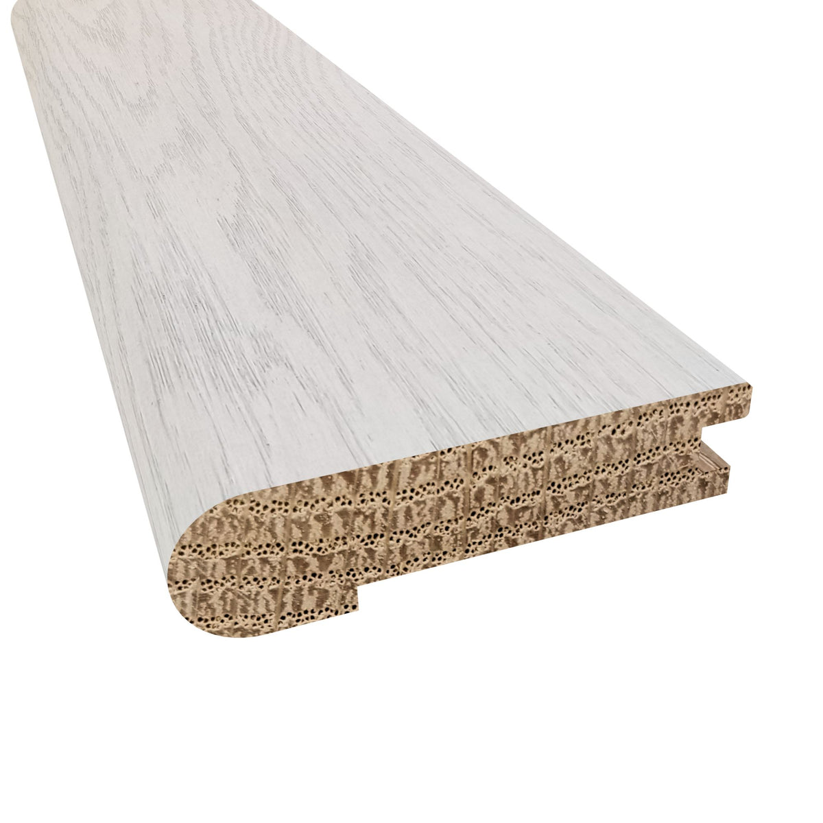 Prefinished Ocean Cape Oak 5/8 in. Thick x 2.75 in. Wide 6.5 ft. Length Stair Nose