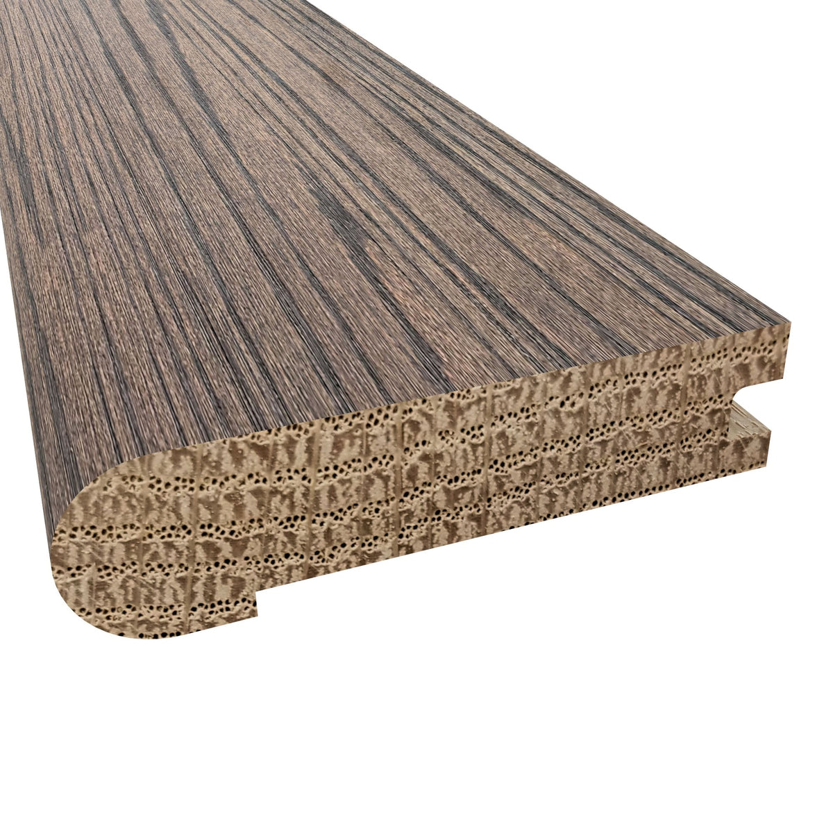 Prefinished West Hampton Oak 3/4 in. Thick x 3.13 in. Wide x 6.5 ft. Length Stair Nose