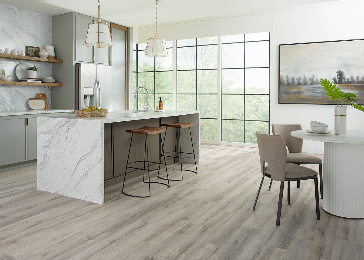 5mm w/pad Daydream Meadow Oak Waterproof Rigid Vinyl Plank Flooring 6 in. Wide x 48 in. Long