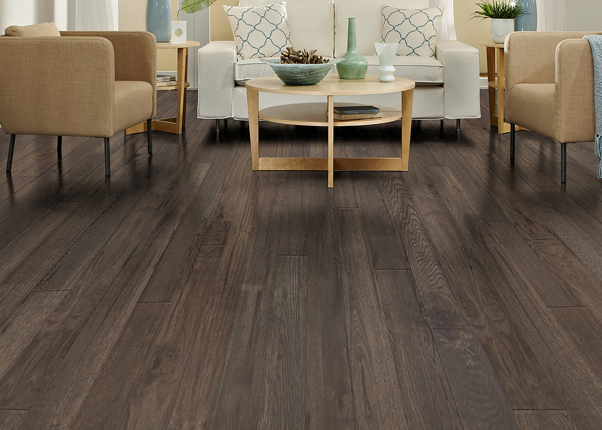 3/8 in. Tawny Brown White Oak Engineered Hardwood Flooring 5 in. Wide