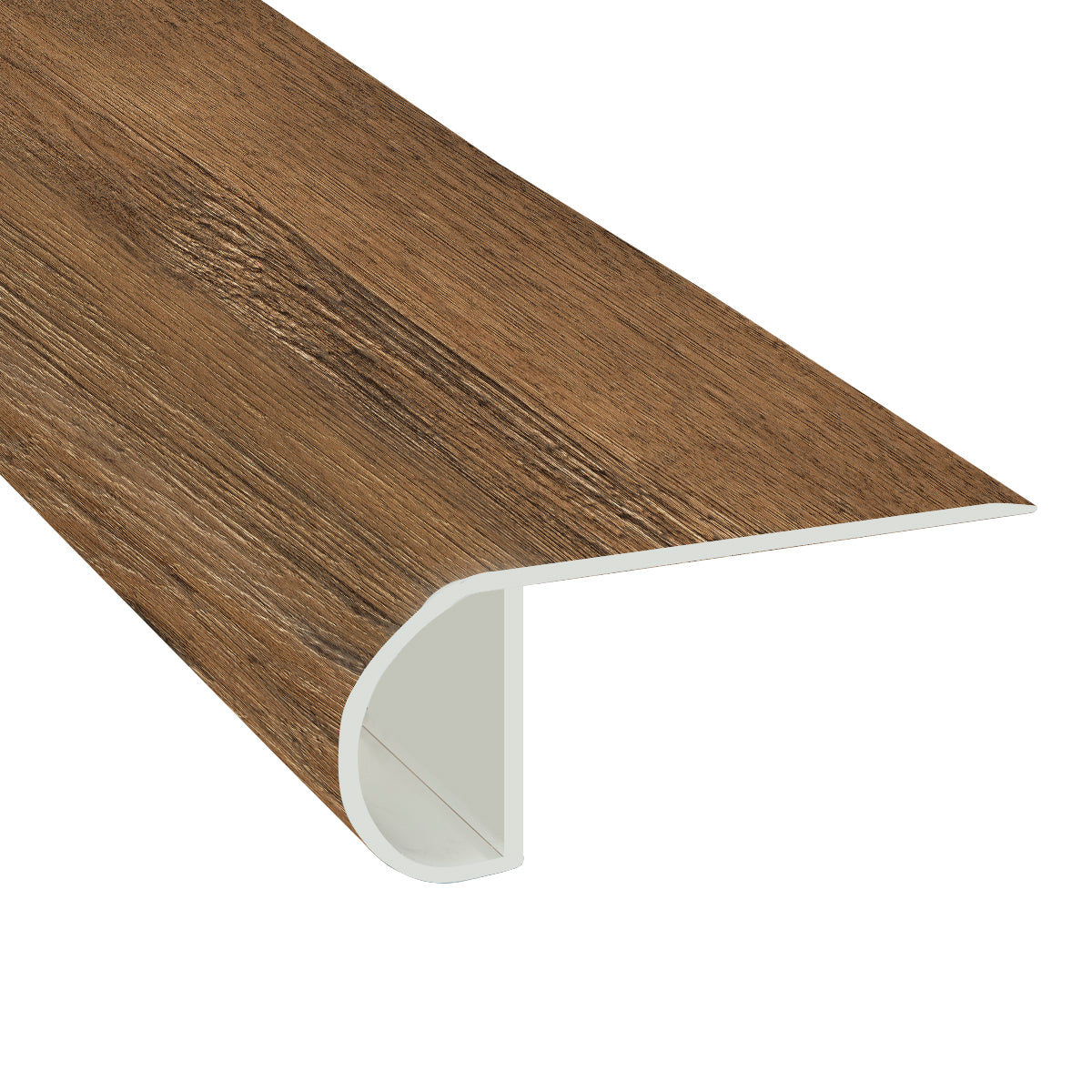 Copper Valley Chestnut Waterproof Laminate 1 in. Thick x 2.25 in. Wide x 7.5 ft. Length Stair Nose