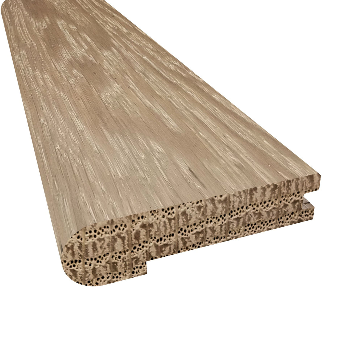 Prefinished Amelia Island White Oak 5/8 in. Thick x 2.75 in. Wide 6.5 ft. Length Stair Nose