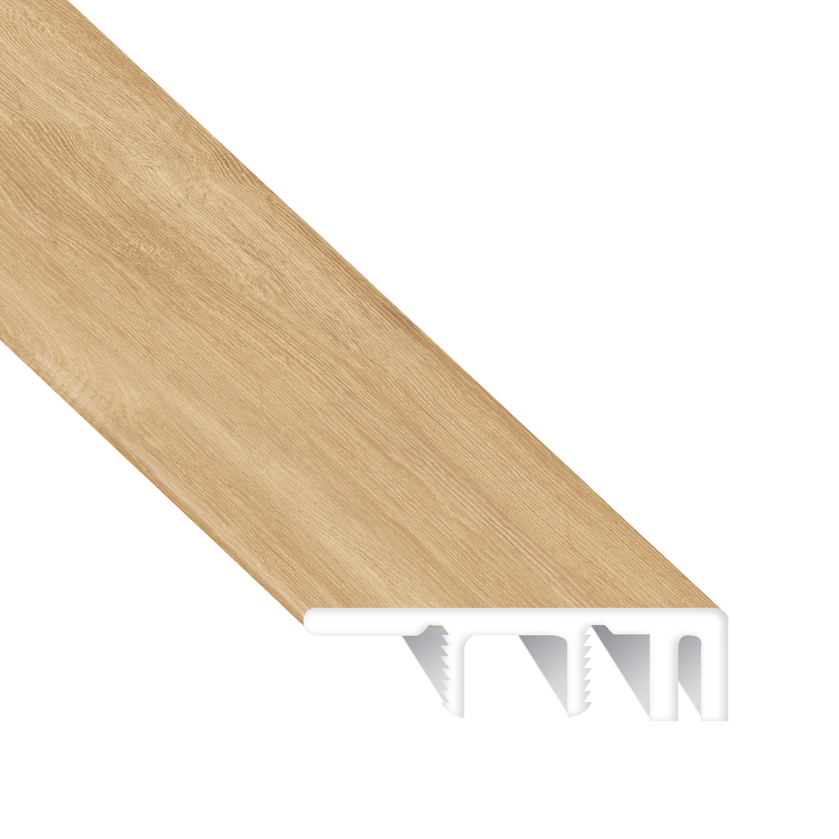 Magnolia Bridge Oak Waterproof Hybrid Resilient 1.5 in. Wide x 7.5 ft. Length End Cap