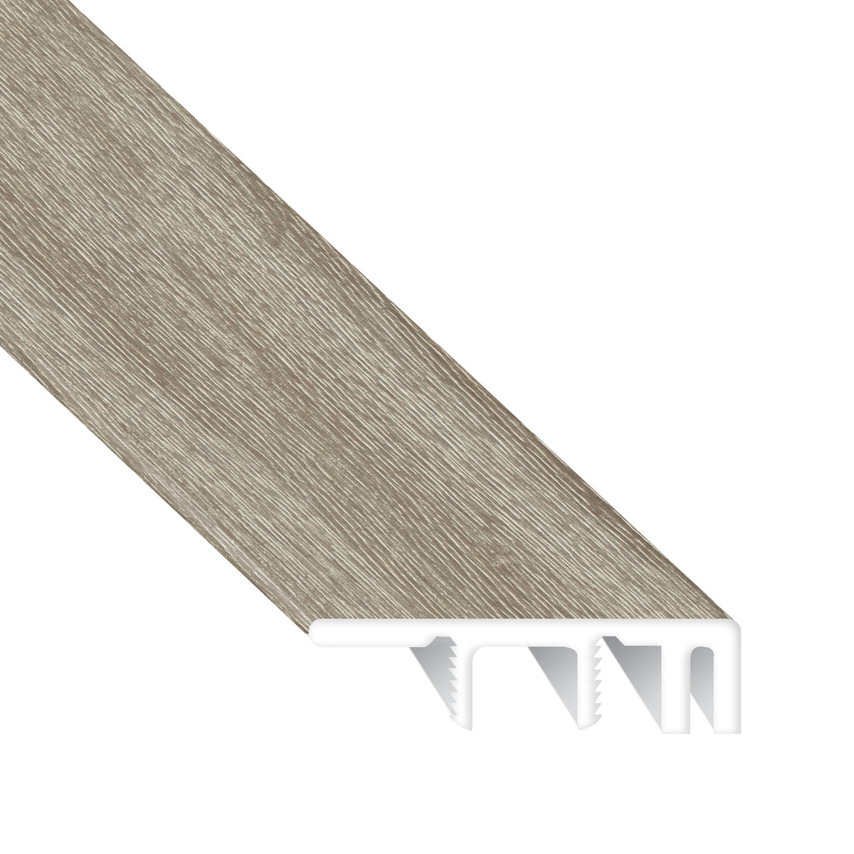 Sterling Summit Oak Waterproof Hybrid Resilient 1.5 in. Wide x 7.5 ft. Length End Cap