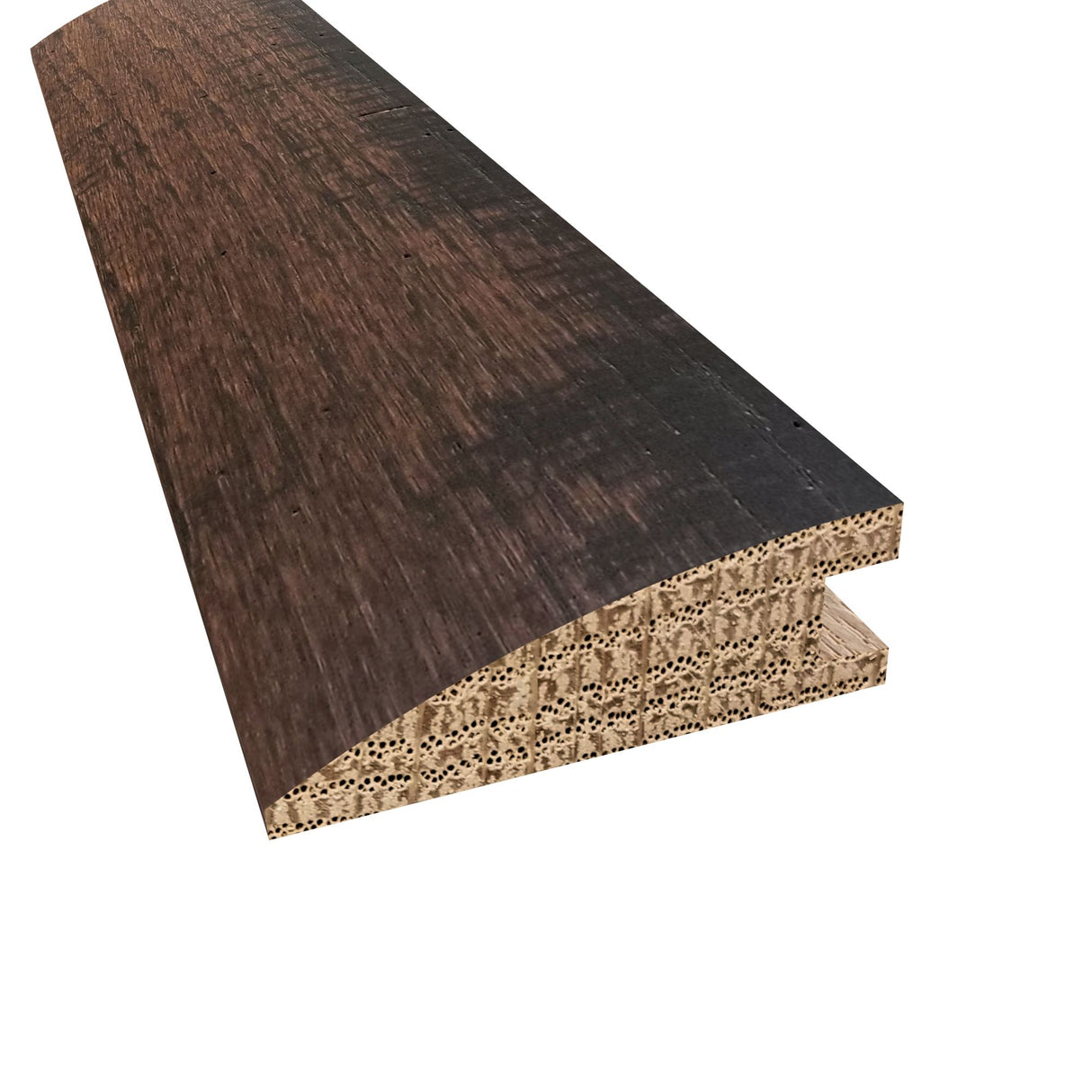 Prefinished Pioneer Leather Oak 2.25 in. Wide x 6.5 ft. Length Reducer