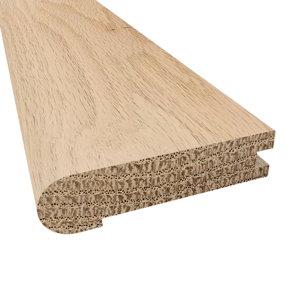 Prefinished Westover Oak 3/4 in. Thick x 3.13 in. Wide x 6.5 ft. Length Stair Nose