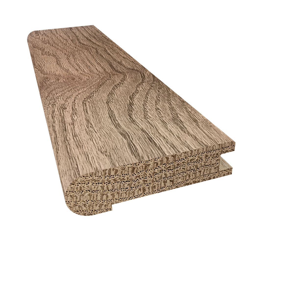 Prefinished Acadia Oak 3/4 in. Thick x 3.13 in. Wide x 6.5 ft. Length Stair Nose