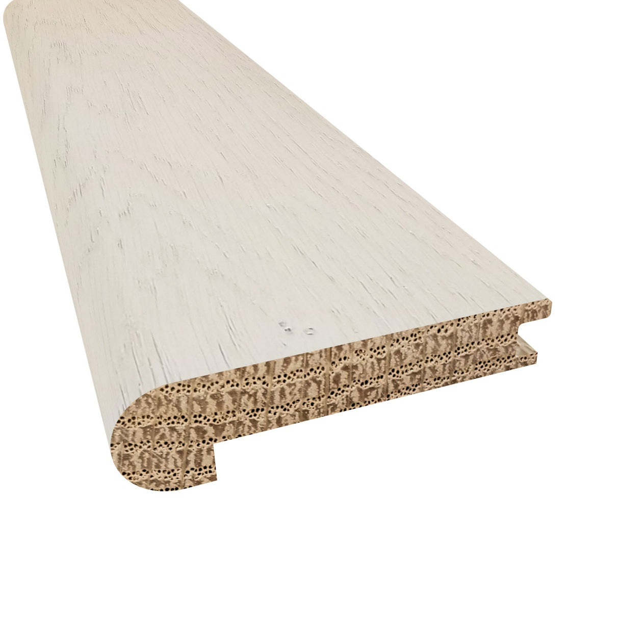 Prefinished Delaware Driftwood Oak 1/2 in. Thick x 2.75 in. Wide x 6.5 ft. Length Stair Nose