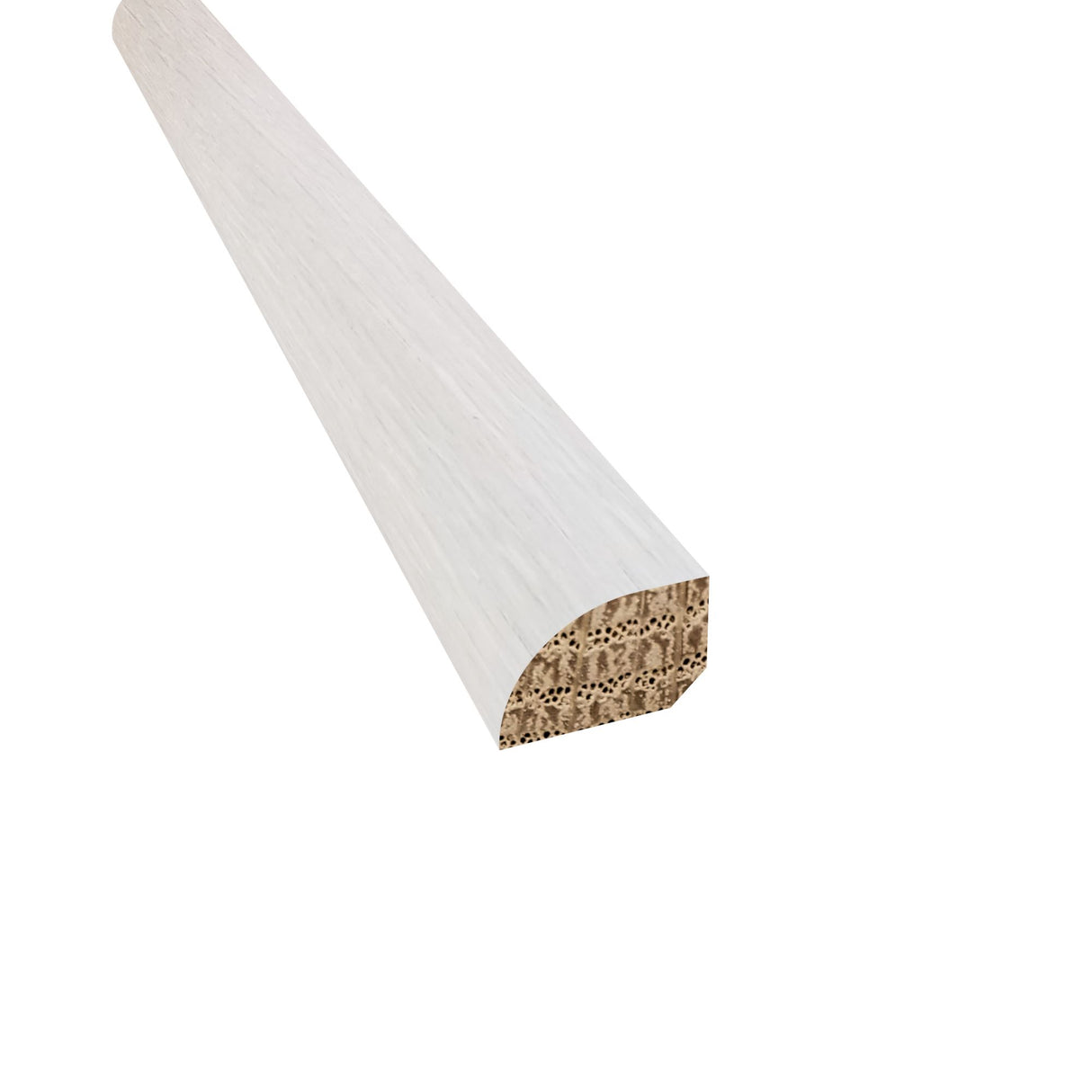 Prefinished Segovia White Oak Distressed 3/4 in. Tall x 0.5 in. Wide x 6.5 ft. Length Shoe Molding