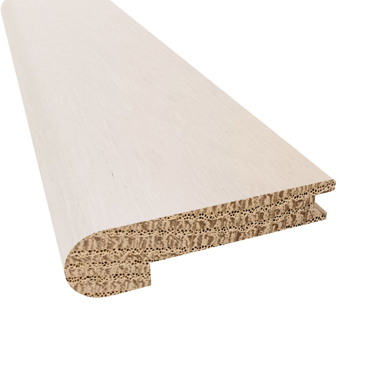 Prefinished Castlebar White Oak Distressed 1/2 in. Thick x 2.75 in. Wide x 6.5 ft. Length Stair Nose