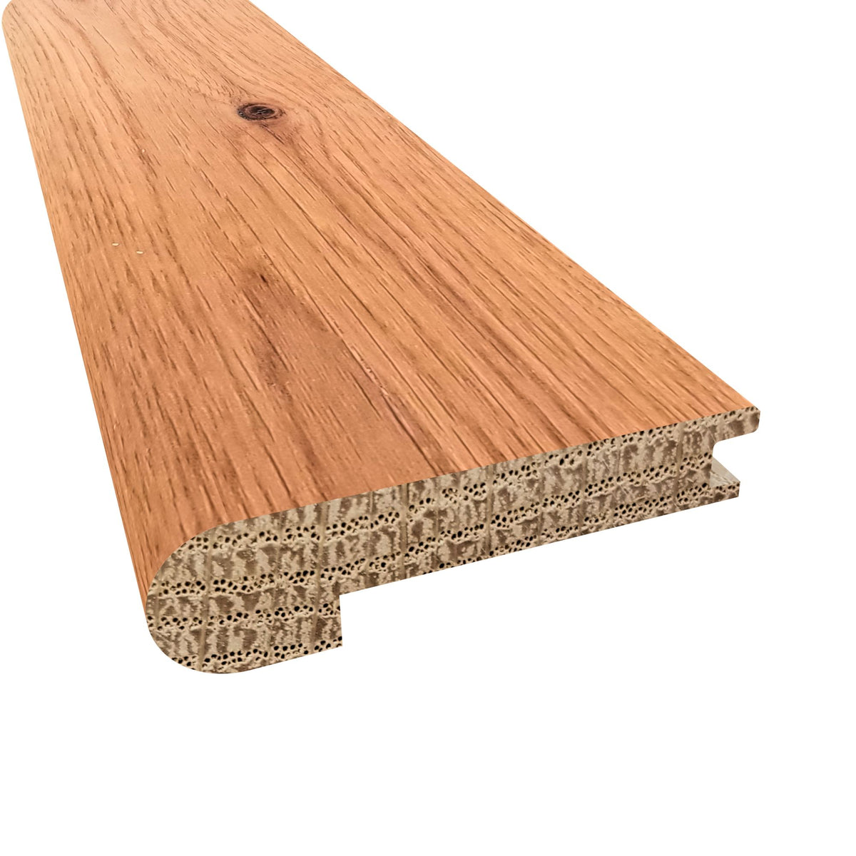 Prefinished Lucerne White Oak Distressed 1/2 in. Thick x 2.75 in. Wide x 6.5 ft. Length Stair Nose