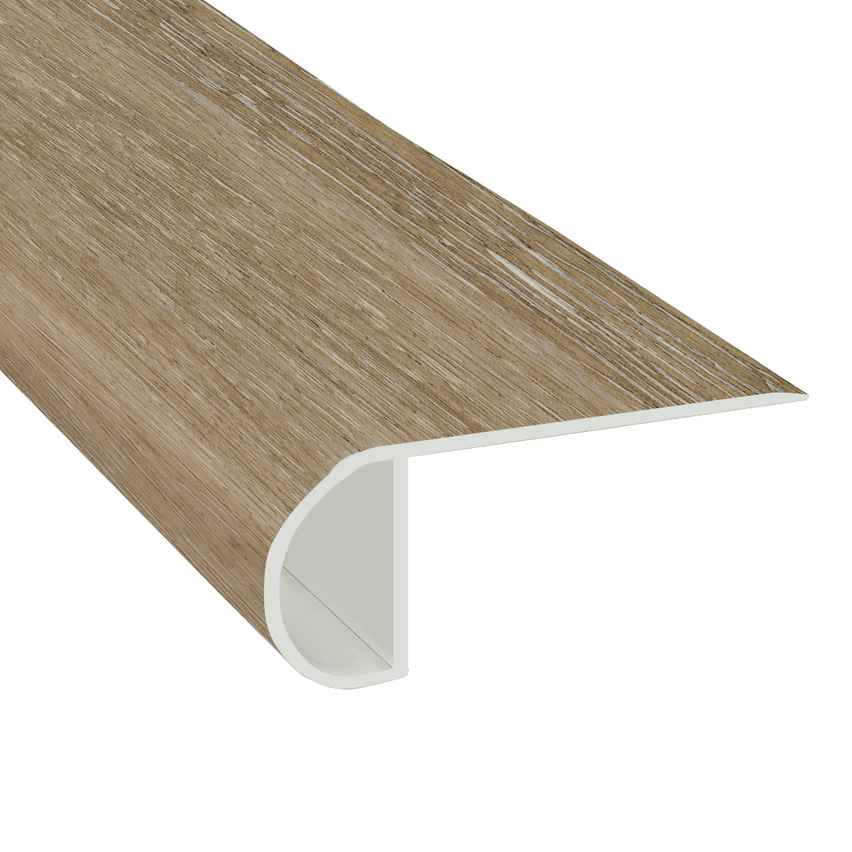 Canton Brook Oak Waterproof Vinyl 1in. Thick x 2.23 in. Wide x 7.5 ft. Length Low Profile Stair Nose
