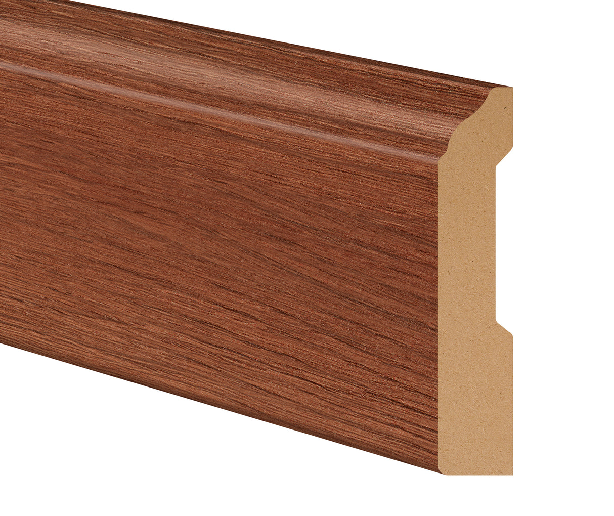 Brazilian Cherry Hybrid Resilient 3-1/4 in. Tall x 0.63 in. Thick x 7.5 ft. Length Baseboard