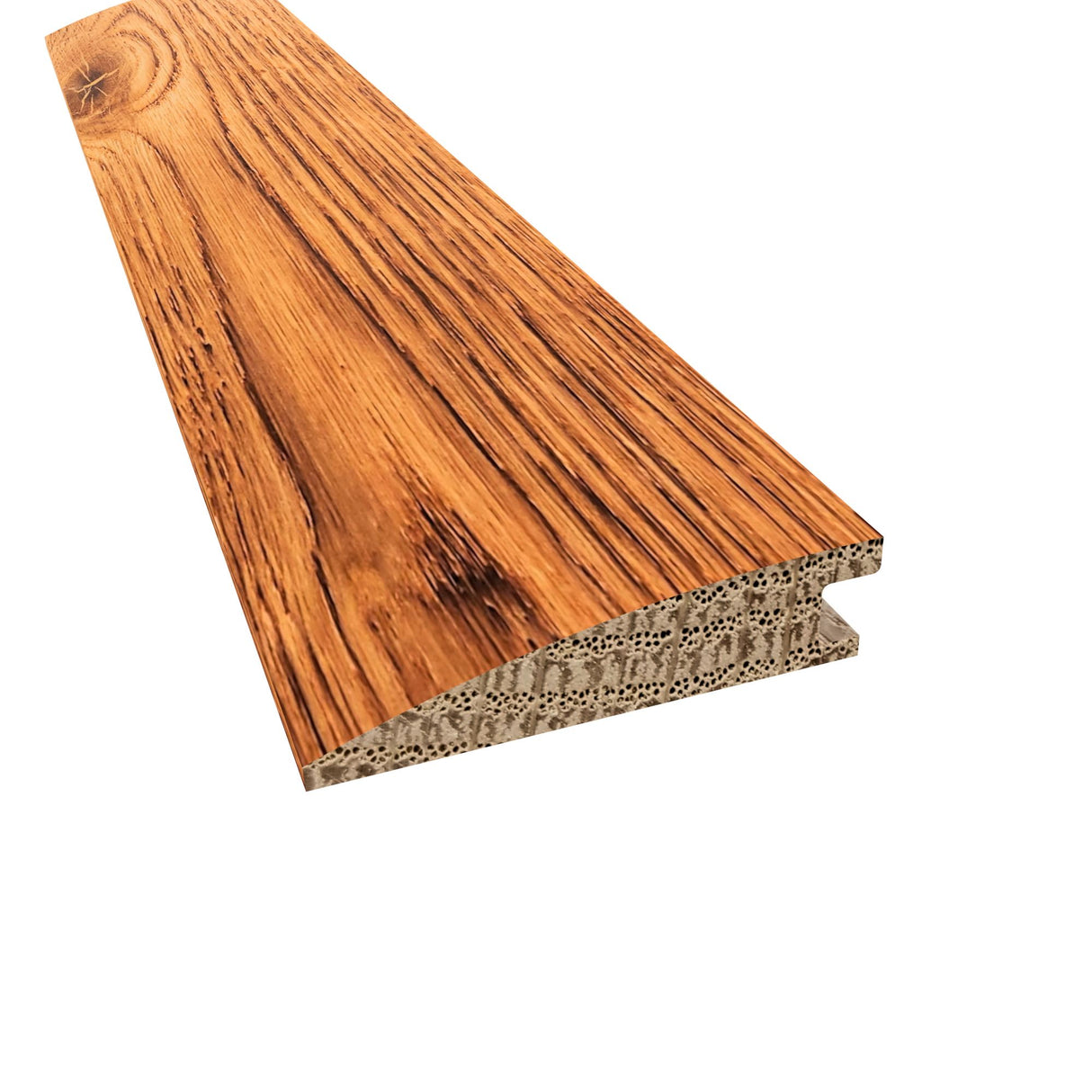 Prefinished Carbonized White Oak Hardwood 1/2 in. Thick x 2 in. Wide x 78 in. Length Reducer