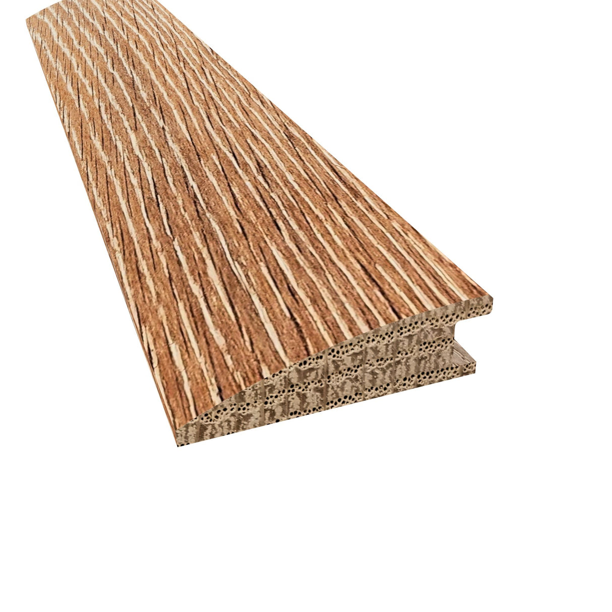 Prefinished Boulder Herringbone Hardwood 9/16 in. Thick x 2 in. Wide x 78 in. Length Reducer