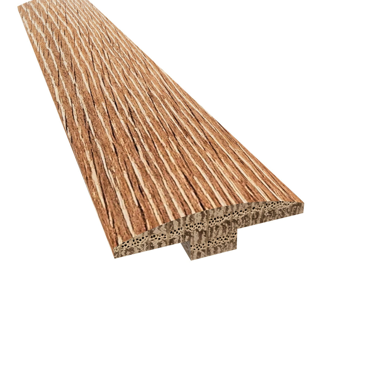 Prefinished Boulder Herringbone Hardwood 1/4 in. Thick x 2 in. Wide x 78 in. Length T-Molding