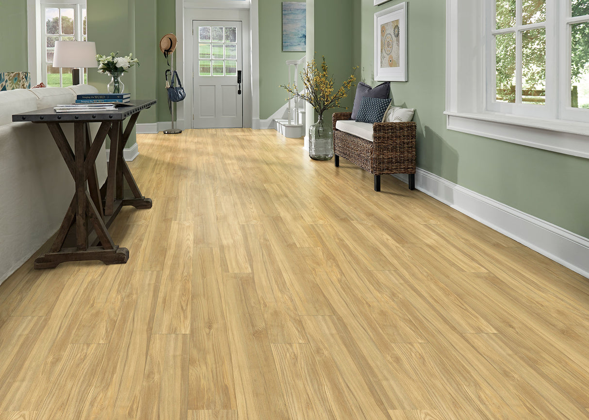 4mm w/pad Hunter Valley Ash Waterproof Rigid Vinyl Plank Flooring 6 in. Wide X 36 in. Long