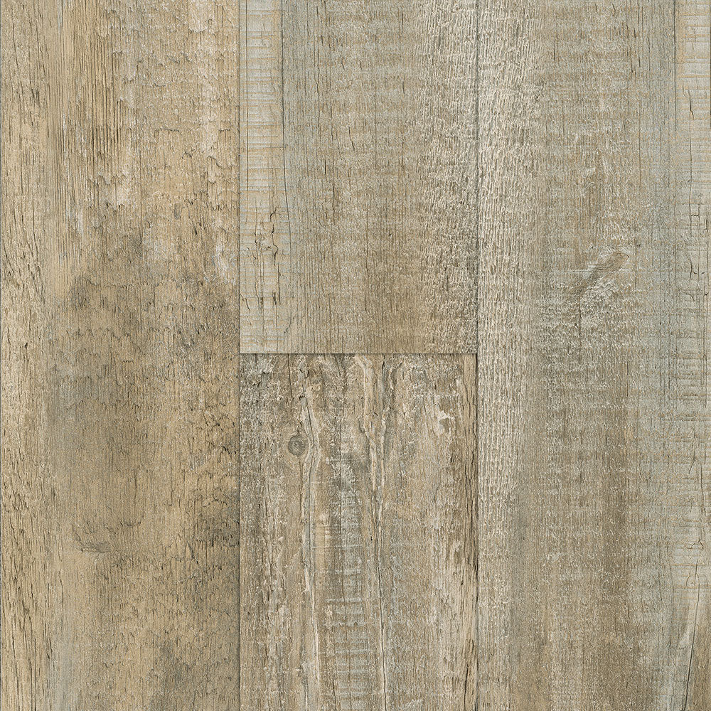 8mm w/pad Wagon Wheel Oak Waterproof Rigid Vinyl Plank Flooring 7.13 in. Wide x 60 in.