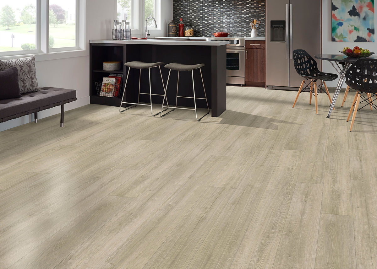 6mm w/pad Virginia Oak Waterproof Rigid Vinyl Plank Flooring 7.125 in. Wide x 48 in. Long