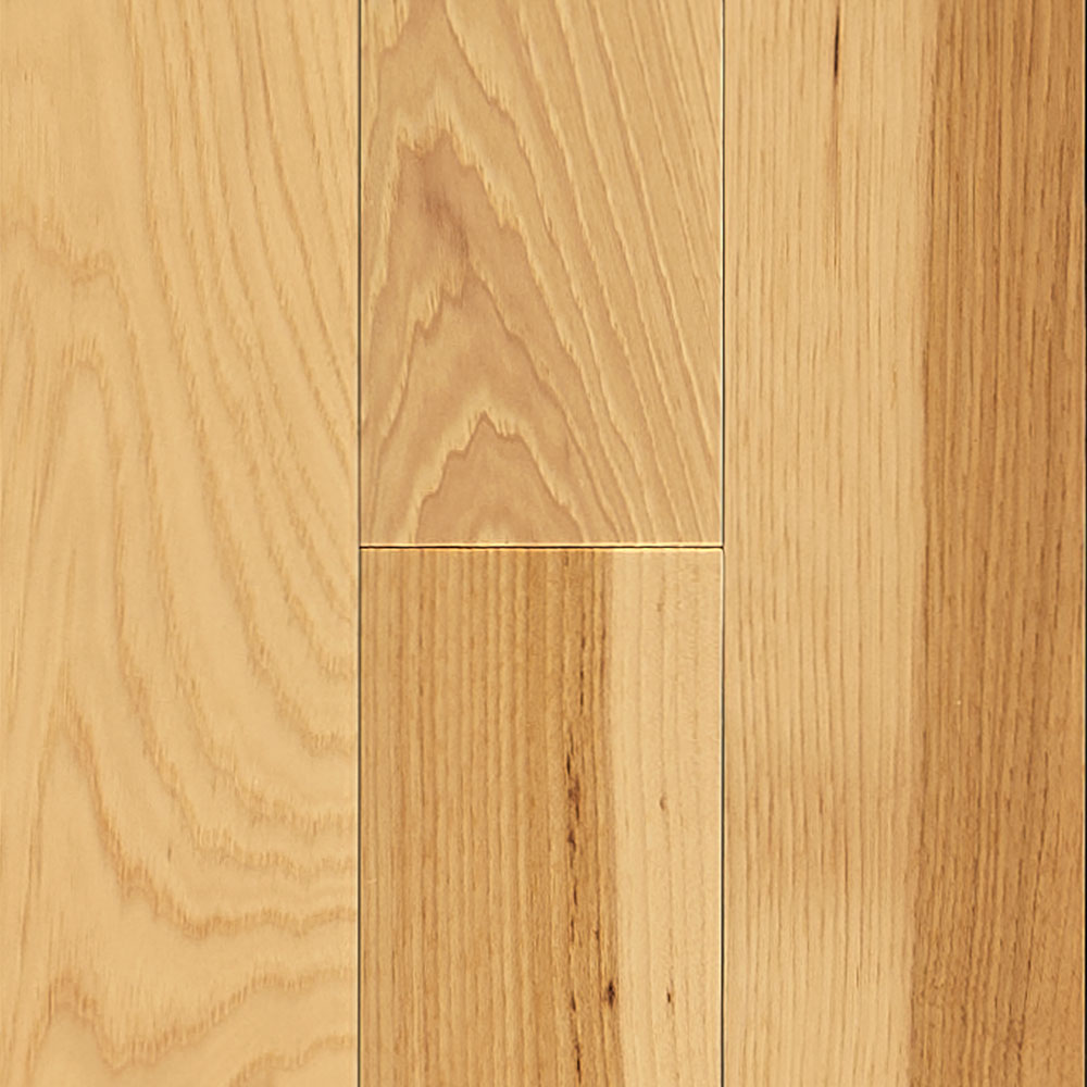 3/4 in. Natural Hickory Prefinished Solid Hardwood Flooring 3.25 in. Wide