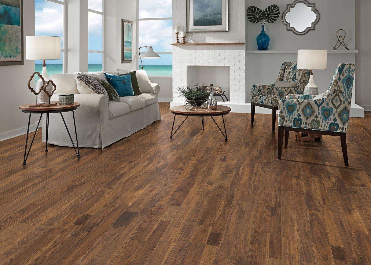 3/4 in. Queensland Range Acacia Prefinished Solid Hardwood Flooring 7 in. Wide