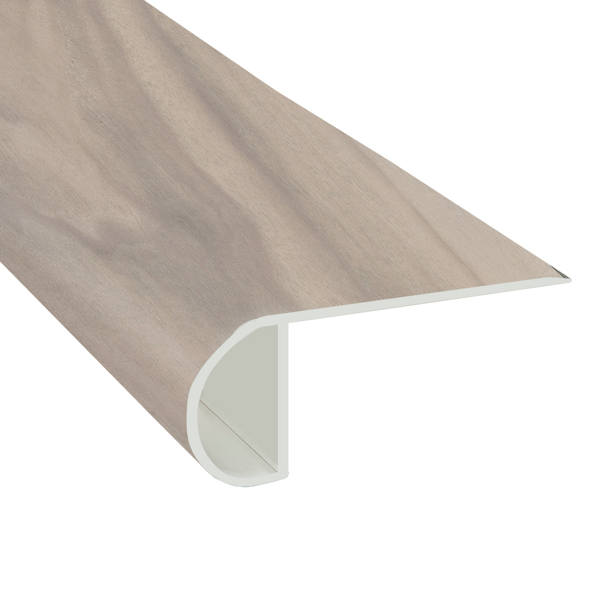 Scandinavian Walnut Waterproof 2.25 in wide x 7.5 ft Length Low Profile Stair Nose