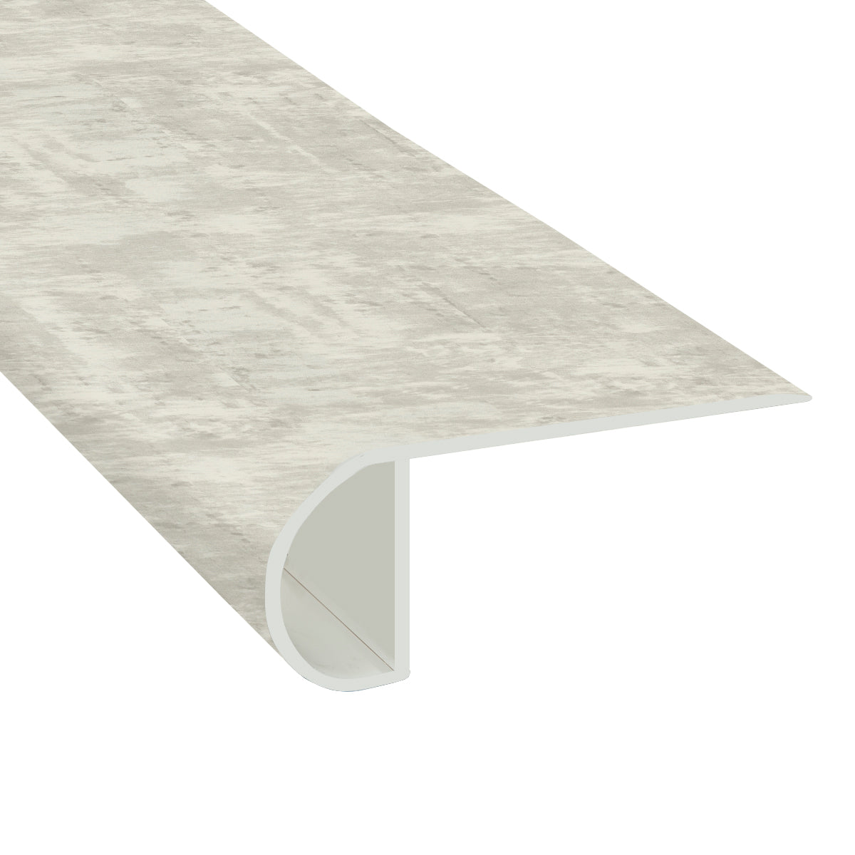 Quilted Gray Tile Laminate Waterproof 2.25 in wide x 7.5 ft Length Low Profile Stair Nose