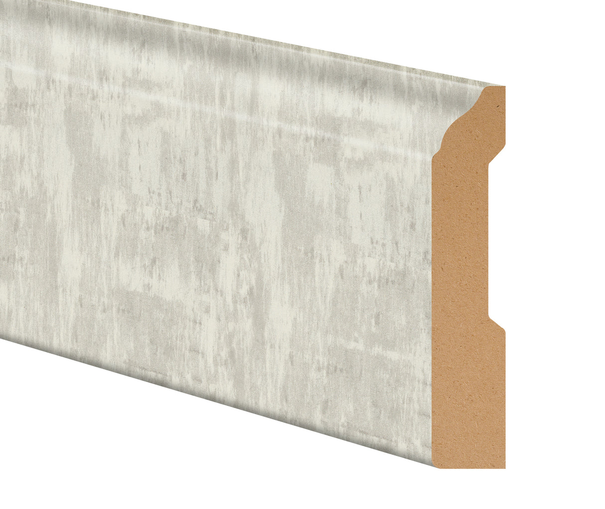 Quilted Gray Tile Laminate 3.25 in wide x 7.5 ft Length Baseboard