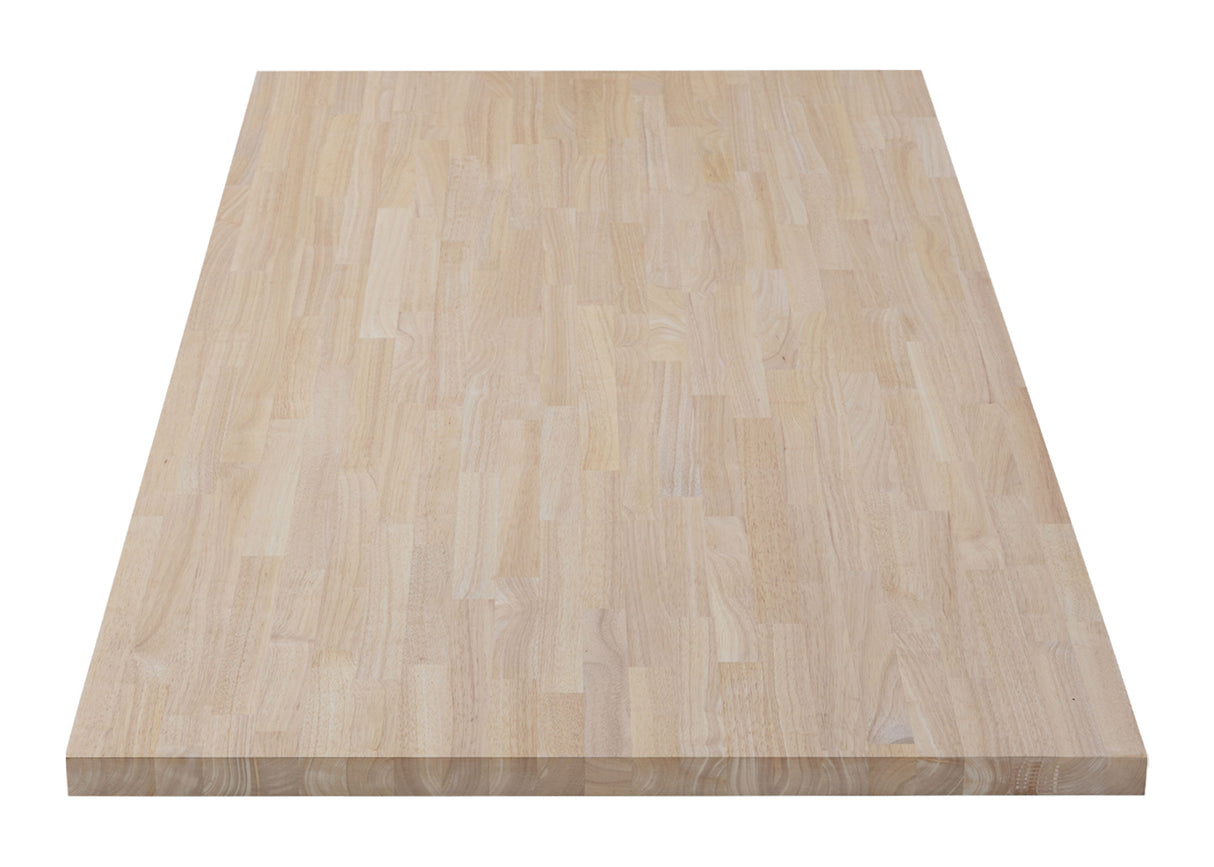 Unf. Essential Hevea 12 ft. L x 25 in. W x 1-1/2 in. Thick Solid Butcher Block Countertop
