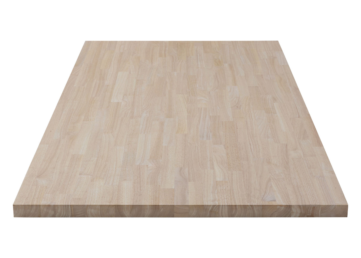 Unf. Essential Hevea 6 ft. L x 36 in. W x 1-1/2 in. Thick Solid Butcher Block Island Top
