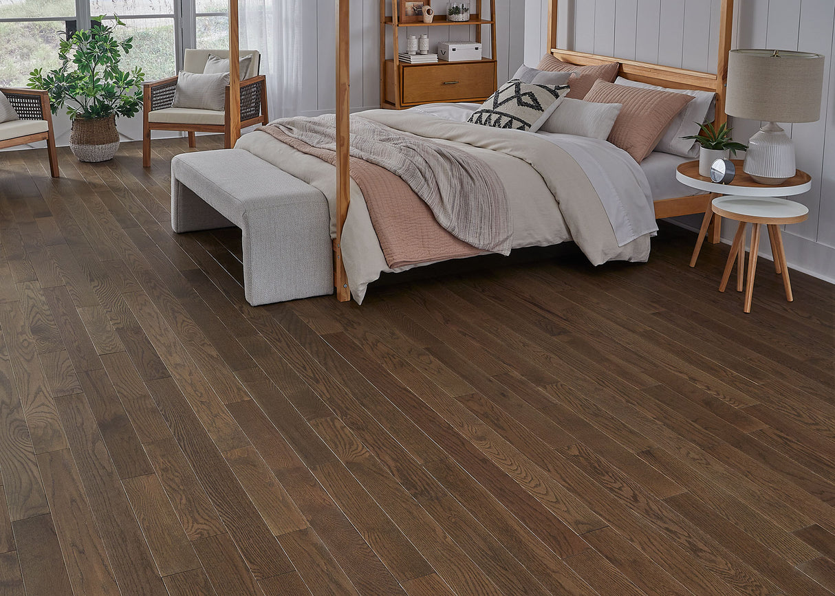3/4 in. Arctic Hunter Oak Prefinished Solid Hardwood Flooring 4 in. Wide
