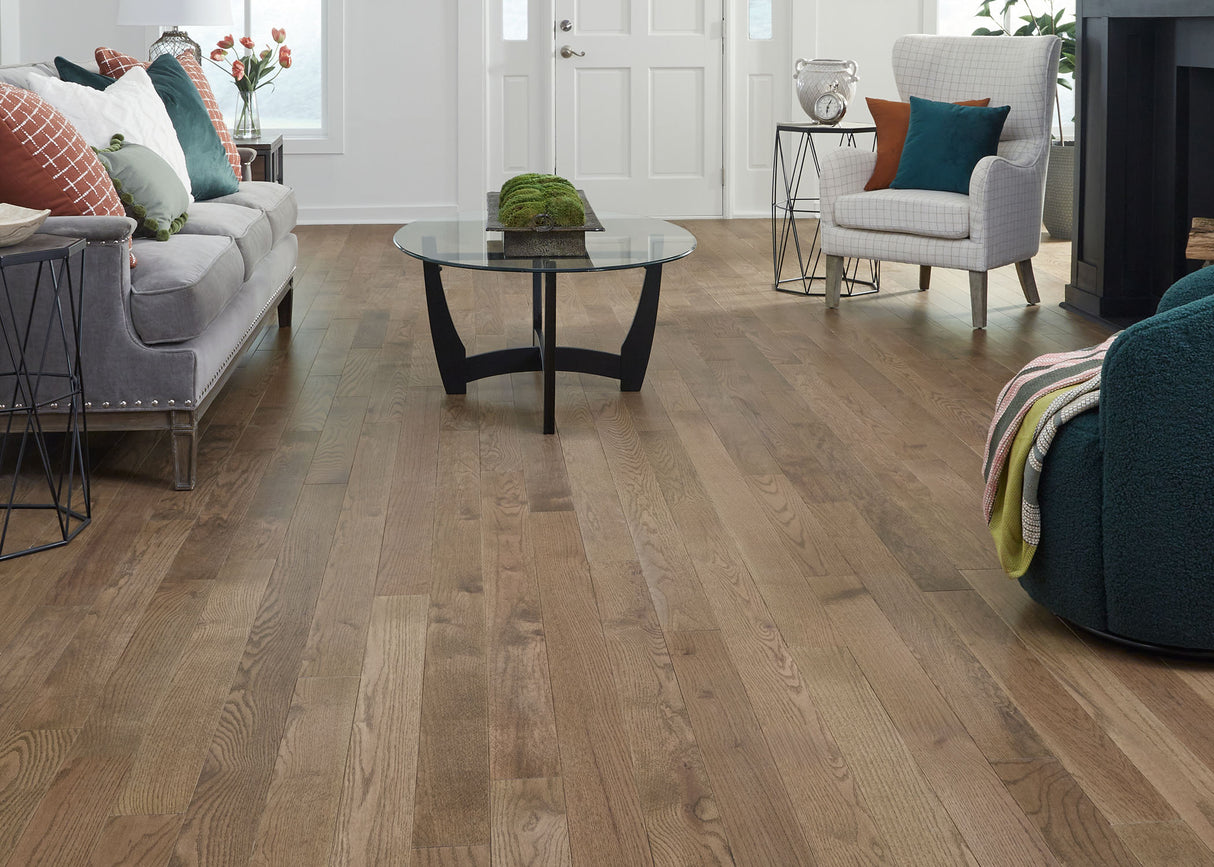 3/4 in. Polar Summit Oak Prefinished Solid Hardwood Flooring 4 in. Wide