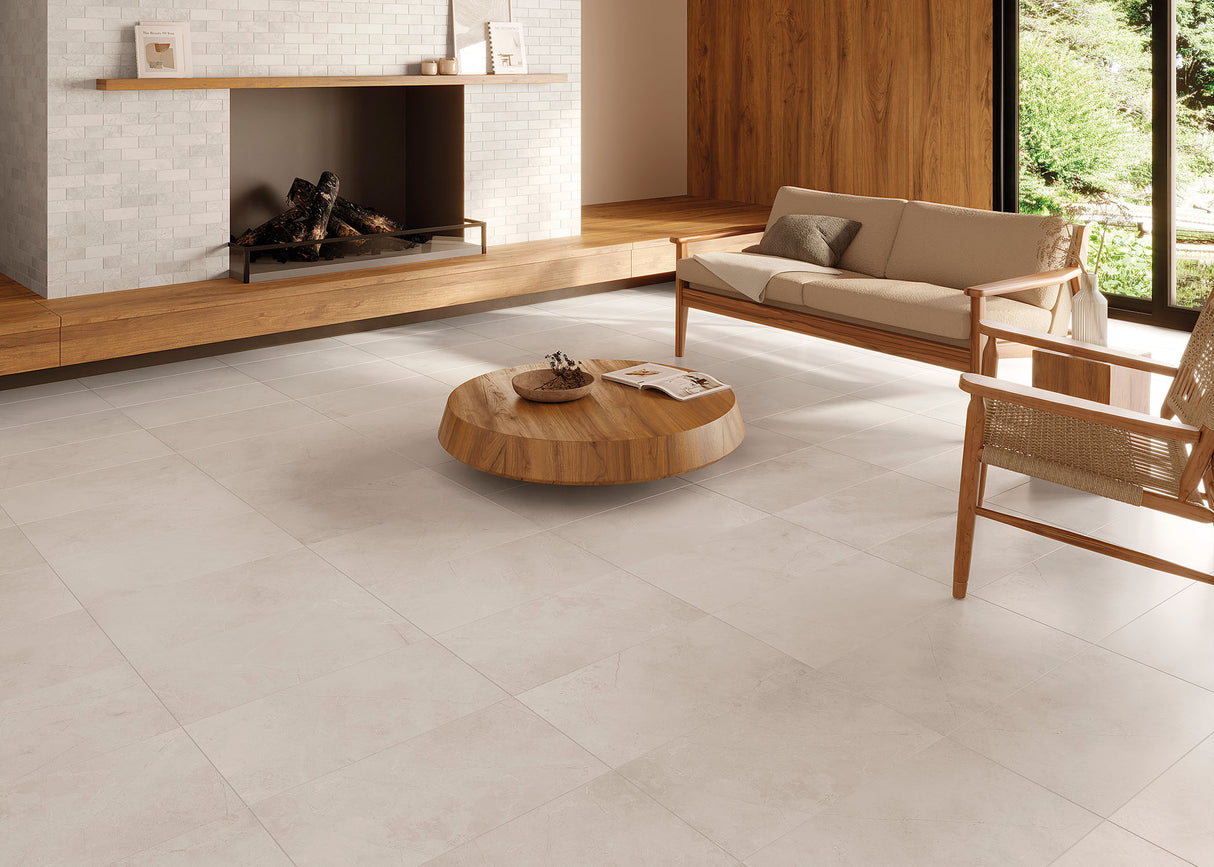 12"x24" Cemento Lucido Porcelain Tile- Stack Out - 580.8 Sq. Ft.