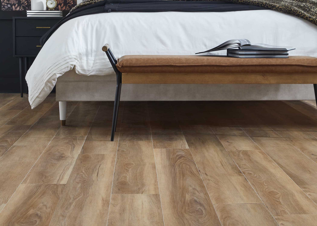 5mm w/pad Shoreway Oak Waterproof Rigid Vinyl Plank Flooring 7.1 in. Wide x 48 in. Long